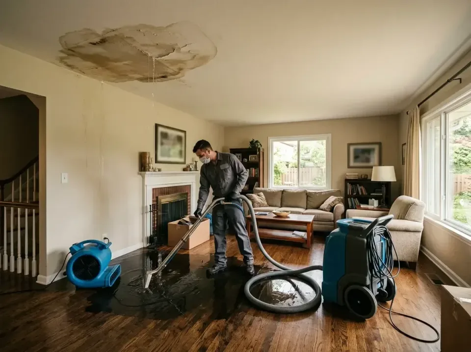 attic-pipe-burst-ceiling-drip-008 — frequently asked questions, Water Damage Restoration & Carpet Care in Weatherby Lake, MO